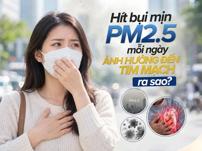 Bụi mịn PM2.5 có thể ảnh hưởng đến phổi và sức khỏe tim mạch Bụi mịn PM2.5 có thể ảnh hưởng đến phổi và sức khỏe tim mạch